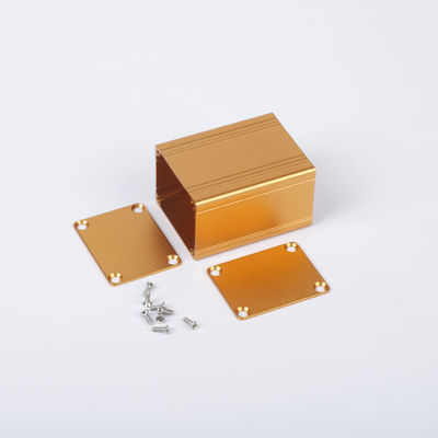 Small Aluminum Metal Housing For Transformer Project Box Width38mm Height30mm In Gold Color