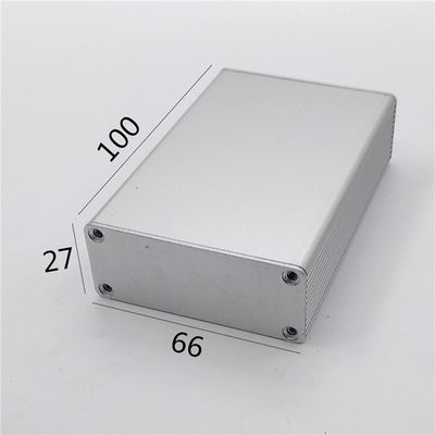 Sanded Sliver 66*27*100mm Aluminum Protective Casing For PCB Fitting