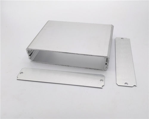 Low MOQ Anodized Silver 105*22*80/130mm Extruded Aluminum Case for Electrical