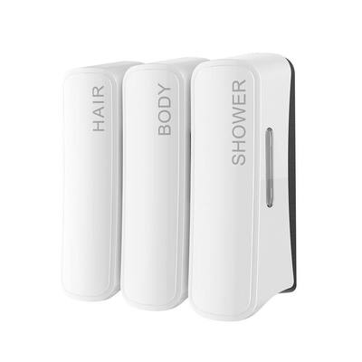 लोशन शैम्पू के लिए 300 मिलीलीटर डिस्पोजेबल बैग टाइप 3 हेड वॉल माउंटेड साबुन डिस्पेंसर